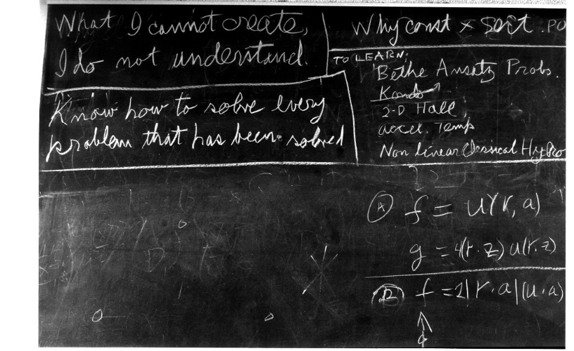 Feynman'ın yazı tahtası