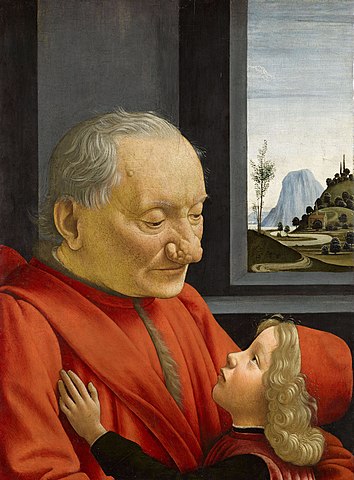 "Yaşlı Adam ve Torunu", Domenico Ghirlandaio.